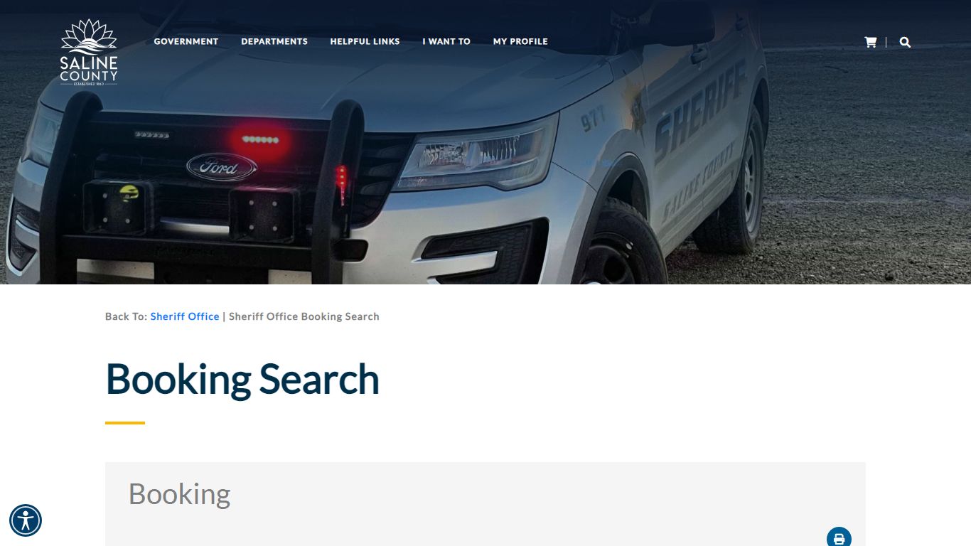 Sheriff Office Booking Search - Saline County