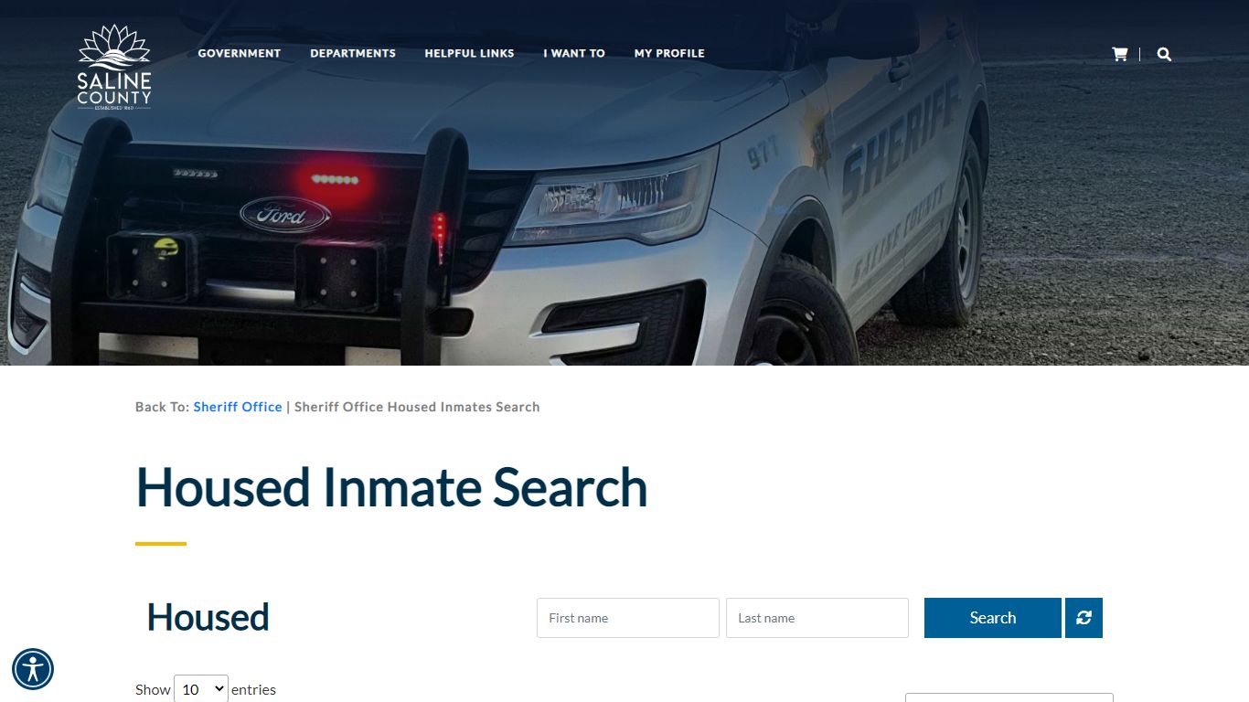 Sheriff Office Housed Inmates Search - Saline County