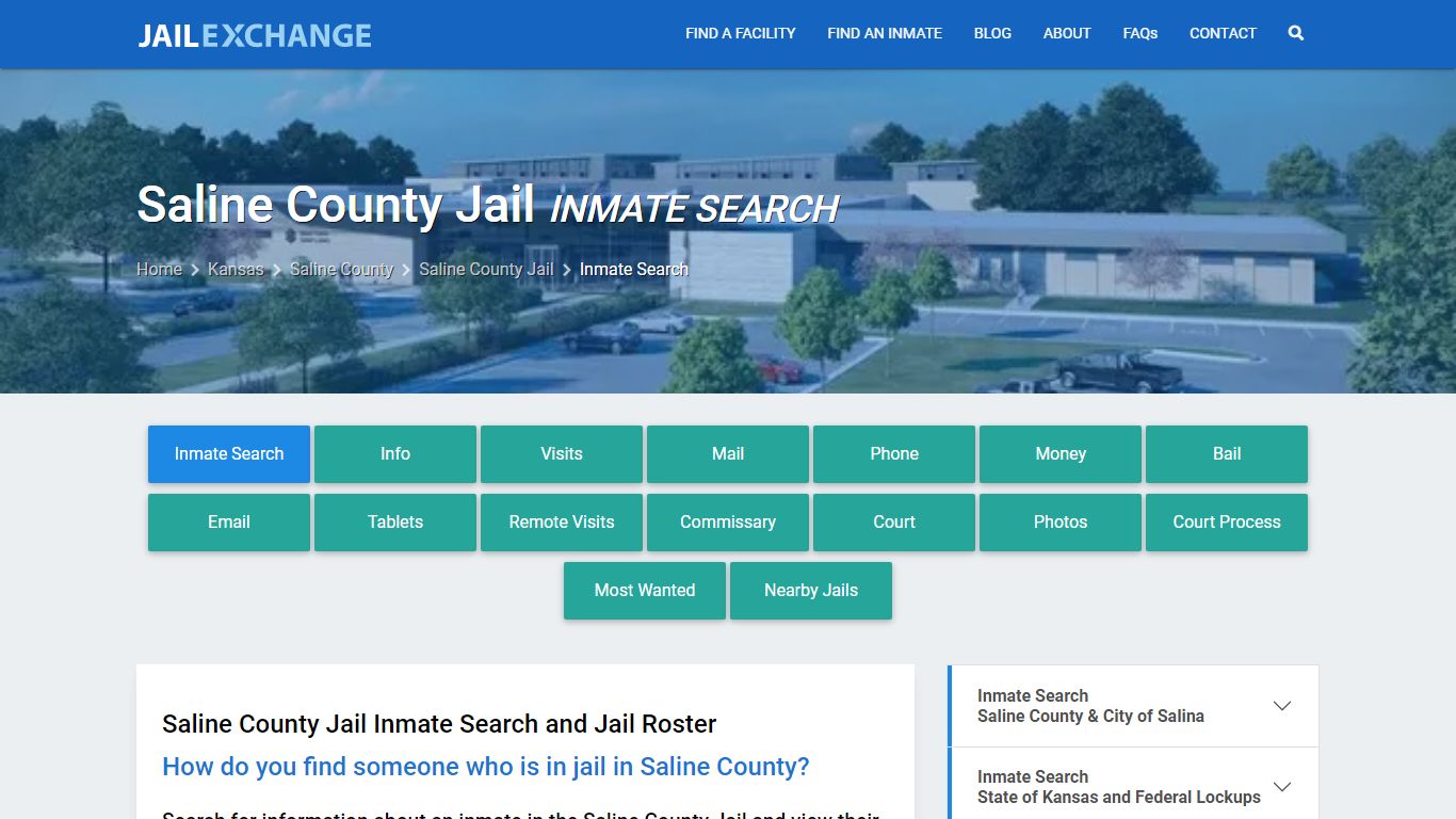 Inmate Search: Roster & Mugshots - Saline County Jail, KS - Jail Exchange